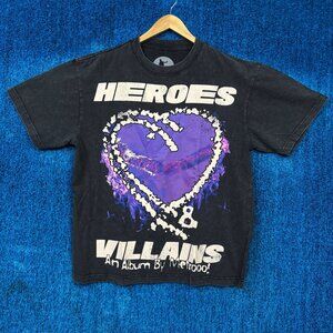 Metro Boomin Heroes & Villains Album Purple Heart Rap Tee M
